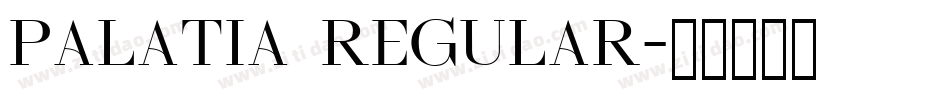 Palatia Regular字体转换
